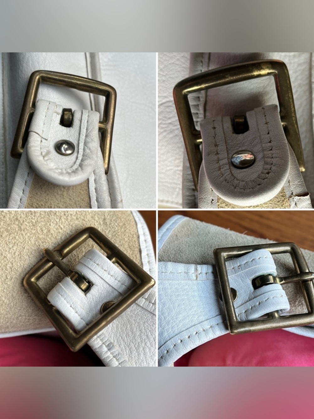 Coach HTF White Knapsac Metal Tag Pre-Creed Bonnie Cashin - Style 9030 - Picture 10 of 16